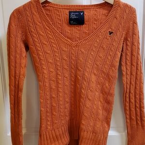 American Eagle orange sweater size s